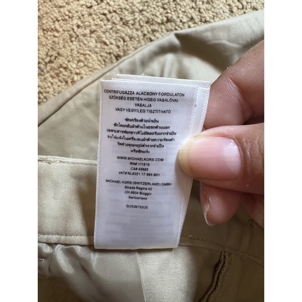 Michael Kors Slim Fit Brown‎ Chino Pants Women's Size 6 Skinny Leg Professional - Picture 7 of 12